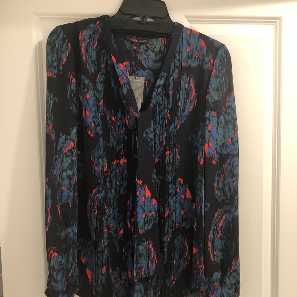 Marchesa Voyage silk shirt